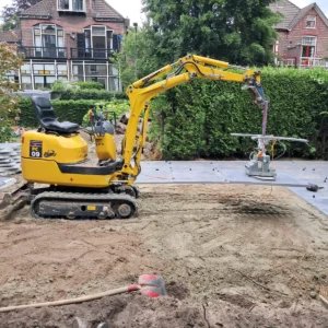 grondverzetwerk in dieren